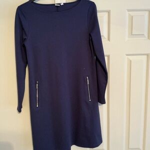 GAP Navy Blue Dress with Zipper Accents